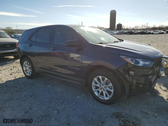 2019 Chevrolet Equinox LS with VIN 3GNAXHEV0KS523668, listed as a Copart auction lot 46290305 with 109,341 mi miles and Salvage Title. Bid and sale history available at carsss.com. Image 4.