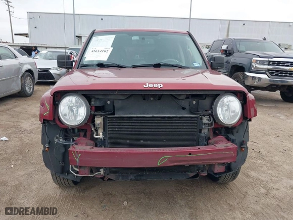 2017 Jeep Patriot Sport with VIN 1C4NJPBB0HD201718, listed as a IAAI auction lot 41614102 with 88,194 mi miles. Bid and sale history available at carsss.com. Image 13.