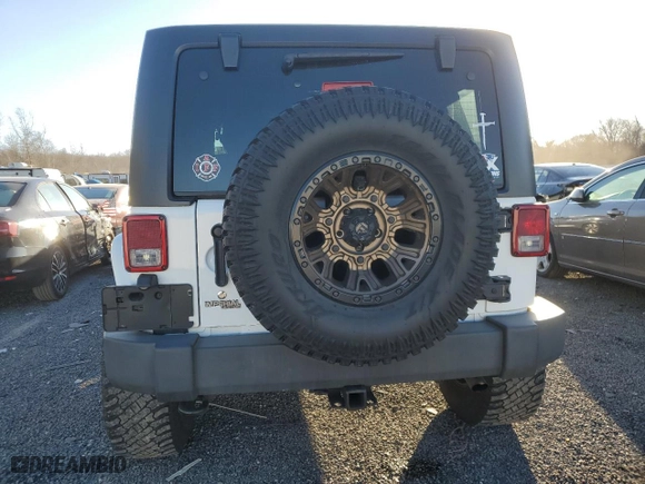 2018 Jeep Wrangler JK Unlimited Sahara with VIN 1C4BJWEG9JL937671, listed as a Copart auction lot 41369625 with 89,271 mi miles and Salvage Title. Bid and sale history available at carsss.com. Image 6.