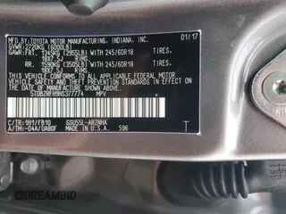 2017 Toyota Highlander LE with VIN 5TDBZRFH9HS377774, listed as a Copart auction lot 62551485 with 75,292 mi miles and Salvage title. Bid and sale history available at DreamBid. Image 14.