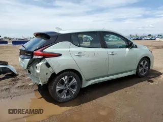 2018 Nissan LEAF SV z VIN 1N4AZ1CP9JC311747, wystawiony jako Copart lot #58365155 z przebiegiem 87 470 mil mil oraz Szkoda całkowita • Salvage title. Historia ofert i sprzedaży dostępna na DreamBid. Obrazek 3.