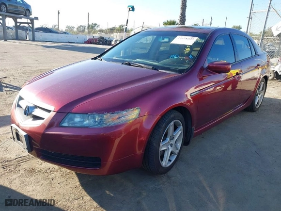2005 Acura TL with VIN 19UUA66285A063876, listed as a IAAI auction lot 41678325 with 123,744 mi miles. Bid and sale history available at carsss.com. Image 2.