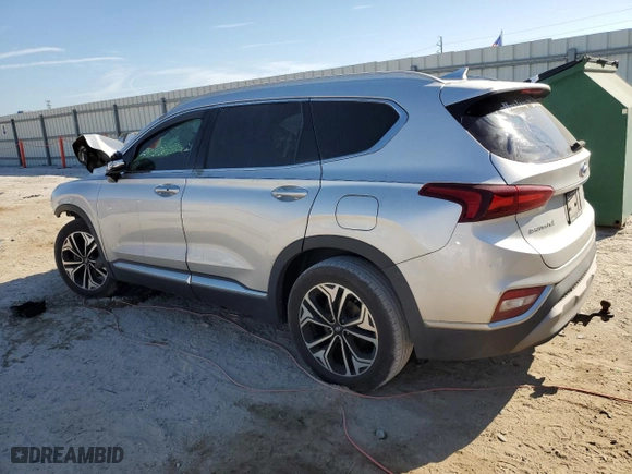2019 Hyundai Santa Fe Limited with VIN 5NMS53AA6KH023997, listed as a Copart auction lot 49528495 with 0 mi miles and Non Repairable. Bid and sale history available at carsss.com. Image 2.