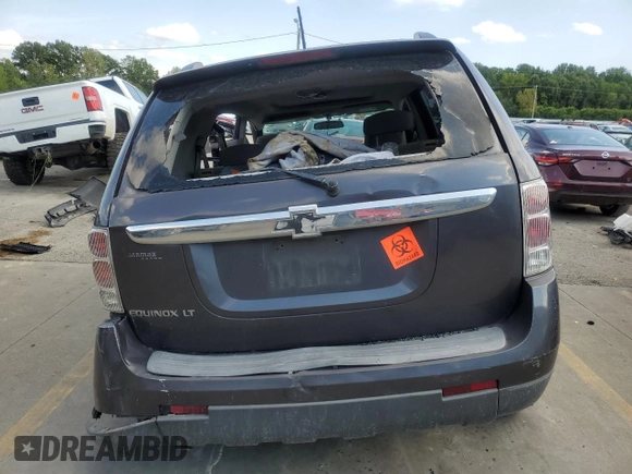 2008 Chevrolet Equinox LT with VIN 2CNDL33F286005368, listed as a Copart auction lot 67543644 with 0 mi miles and Salvage Title. Bid and sale history available at carsss.com. Image 6.