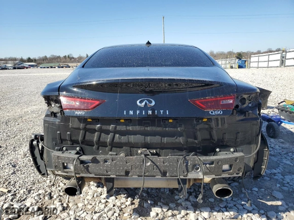 2019 Infiniti Q60 3.0t LUXE with VIN JN1EV7EL2KM290579, listed as a Copart auction lot 48195335 with 33,942 mi miles and Salvage Title. Bid and sale history available at carsss.com. Image 6.
