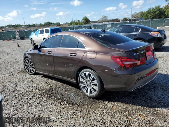 2018 Mercedes-Benz CLA 250 with VIN WDDSJ4EB1JN671338, listed as a Copart auction lot 60686855 with 96,574 mi miles and Salvage title. Bid and sale history available at DreamBid. Image 2.