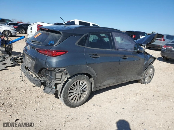 2021 Hyundai Kona SEL with VIN KM8K22AA2MU738964, listed as a Copart auction lot 46850085 with 66,243 mi miles and Salvage Title. Bid and sale history available at carsss.com. Image 3.