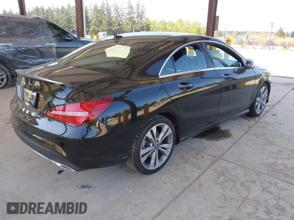 2018 Mercedes-Benz CLA 250 with VIN WDDSJ4EB9JN617852, listed as a IAAI auction lot 42100288 with 41,352 mi miles and . Bid and sale history available at DreamBid. Image 4.