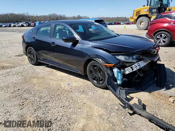 2019 Honda Civic Sedan LX with VIN 2HGFC2F65KH525466, listed as a Copart auction lot 49464965 with 76,506 mi miles and Salvage Title. Bid and sale history available at carsss.com. Image 11.