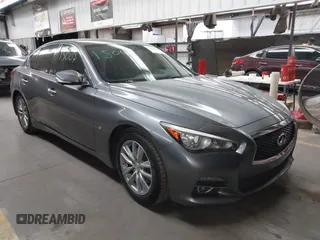 2014 Infiniti Q50 Premium with VIN JN1BV7AP3EM679442, listed as a IAAI auction lot 42655460 with 102,817 mi miles and . Bid and sale history available at DreamBid. Image 1.