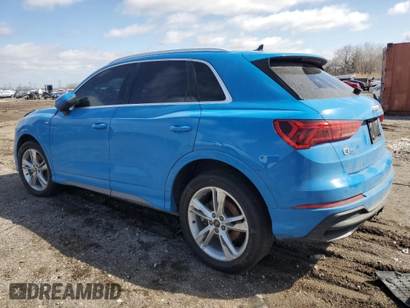 2021 Audi Q3 S line Premium with VIN WA1DECF36M1040633, listed as a Copart auction lot 50421215 with Not Provided miles and Non Repairable. Bid and sale history available at DreamBid. Image 2.