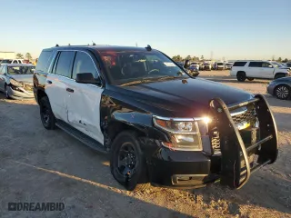 2019 Chevrolet Tahoe Commercial with VIN 1GNLCDEC1KR333554, listed as a Copart auction lot 81574464 with 0 mi miles and Salvage Title. Bid and sale history available at carsss.com. Image 4.