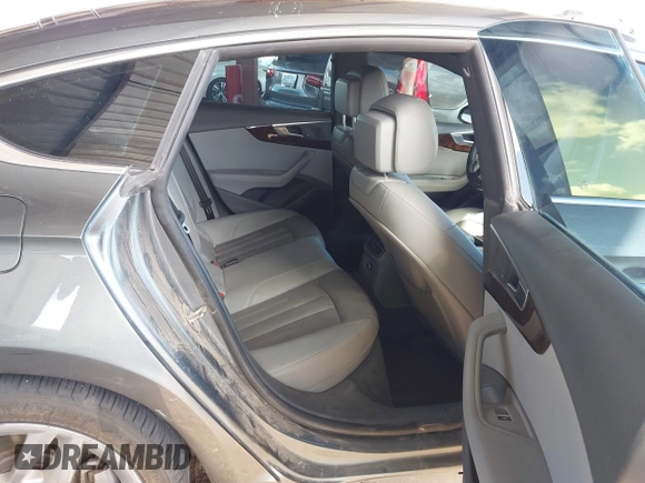 2019 Audi A5 Sportback Premium with VIN WAUANCF51KA060972, listed as a IAAI auction lot 41783485 with 98,456 mi miles. Bid and sale history available at carsss.com. Image 8.