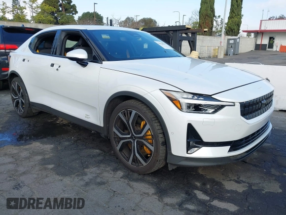 2021 Polestar 2 Launch Edition with VIN LPSED3KA8ML017658, listed as a IAAI auction lot 41538067 with 78,556 mi miles. Bid and sale history available at carsss.com. Image 1.