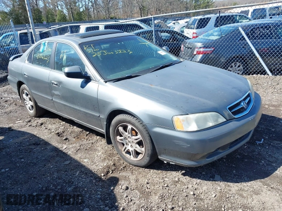 2001 Acura TL with VIN 19UUA566X1A029008, listed as a IAAI auction lot 41906978 with 999,999 mi miles. Bid and sale history available at carsss.com. Image 1.
