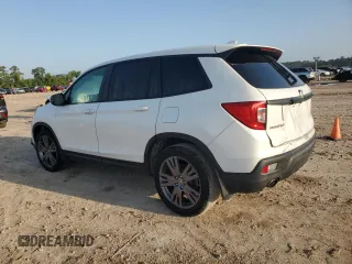 2021 Honda Passport EX-L with VIN 5FNYF7H53MB010829, listed as a Copart auction lot 56399175 with 75,810 mi miles and Salvage Title. Bid and sale history available at DreamBid. Image 2.