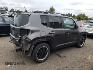 2017 Jeep Renegade Altitude with VIN ZACCJABB6HPG38032, listed as a Copart auction lot 57104715 with 131,692 mi miles and Salvage title. Bid and sale history available at DreamBid. Image 3.