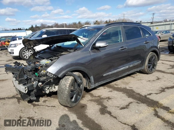2018 Kia Niro EX with VIN KNDCC3LC9J5140791, listed as a Copart auction lot 44413335 with 107,213 mi miles and Salvage Title. Bid and sale history available at carsss.com. Image 1.