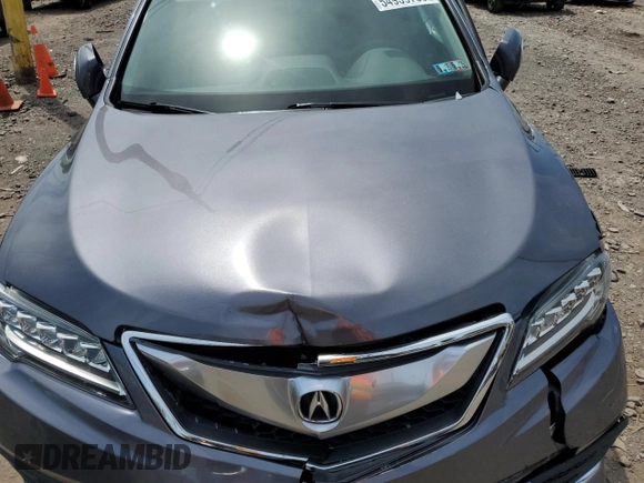 2017 Acura RDX Technology with VIN 5J8TB4H59HL038983, listed as a Copart auction lot 54939735 with 76,941 mi miles and Salvage title. Bid and sale history available at DreamBid. Image 12.