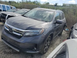 2021 Honda Pilot Touring 8-Passenger with VIN 5FNYF5H93MB014192, listed as a Copart auction lot 44785555 with 32,289 mi miles and Salvage Title. Bid and sale history available at DreamBid. Image 1.