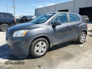 2016 Chevrolet Trax LS with VIN 3GNCJKSB6GL237035, listed as a Copart auction lot 50499105 with 157,542 mi miles and Salvage Title. Bid and sale history available at carsss.com. Image 1.