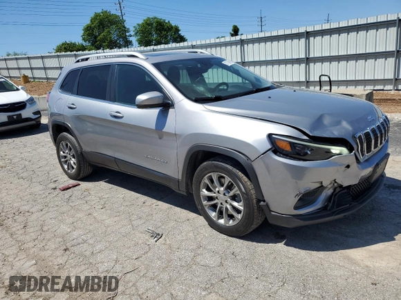 2021 Jeep Cherokee Latitude Lux with VIN 1C4PJLMX6MD103653, listed as a Copart auction lot 57706995 with 74,993 mi miles and Salvage title. Bid and sale history available at DreamBid. Image 4.
