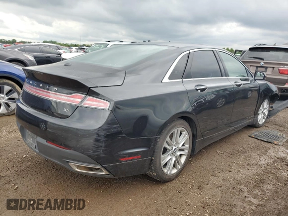 2014 Lincoln MKZ with VIN 3LN6L2GK5ER802115, listed as a Copart auction lot 58590175 with 113,022 mi miles and Salvage title. Bid and sale history available at DreamBid. Image 3.