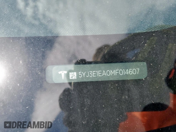 2021 Tesla Model 3 Standard Range Plus z VIN 5YJ3E1EA0MF014607, wystawiony jako Copart lot #47290835 z przebiegiem 43 251 mil mil oraz Szkoda całkowita • Salvage title. Historia ofert i sprzedaży dostępna na DreamBid. Obrazek 12.