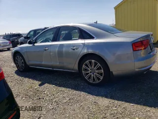 2013 Audi A8 3.0L z VIN WAUAGAFD8DN033639, wystawiony jako Copart lot #50001435 z przebiegiem 192 919 mil mil oraz Szkoda całkowita • Salvage title. Historia ofert i sprzedaży dostępna na DreamBid. Obrazek 2.