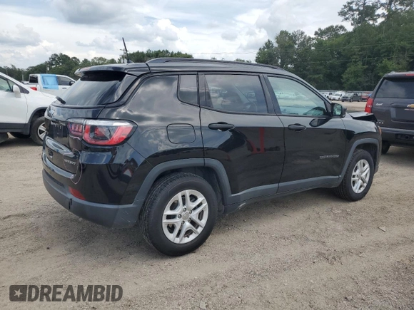 2018 Jeep Compass Sport z VIN 3C4NJCAB8JT255066, wystawiony jako Copart lot #65159805 z przebiegiem 125 125 mil mil oraz Szkoda całkowita • Salvage title. Historia ofert i sprzedaży dostępna na DreamBid. Obrazek 3.