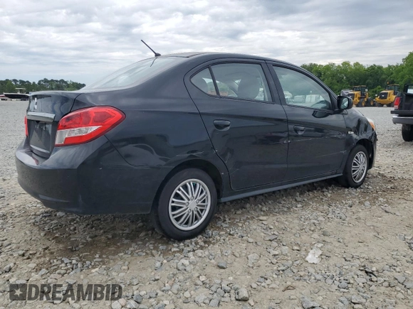2020 Mitsubishi Mirage ES with VIN ML32F3FJ4LHF02272, listed as a Copart auction lot 55845505 with 48,763 mi miles and Salvage title. Bid and sale history available at DreamBid. Image 3.