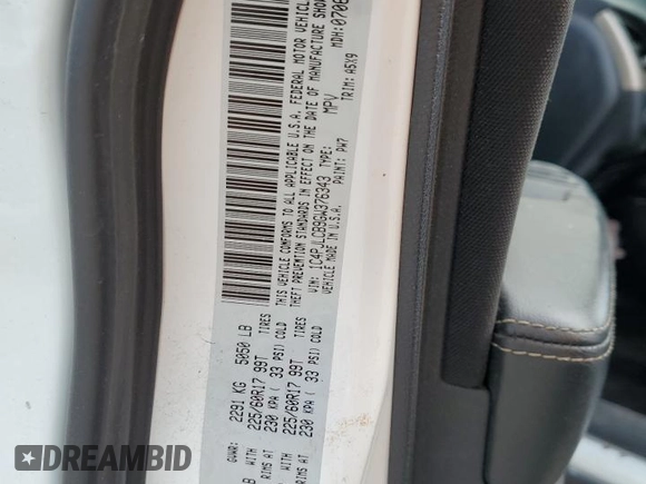 2016 Jeep Cherokee Latitude with VIN 1C4PJLCB9GW376343, listed as a Copart auction lot 44128145 with 94,471 mi miles and Salvage Title. Bid and sale history available at carsss.com. Image 15.