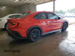 2024 Subaru WRX Premium with VIN JF1VBAH60R9803405, listed as a Copart auction lot 58207805 with 6,132 mi miles and Salvage title. Bid and sale history available at DreamBid. Image 3.