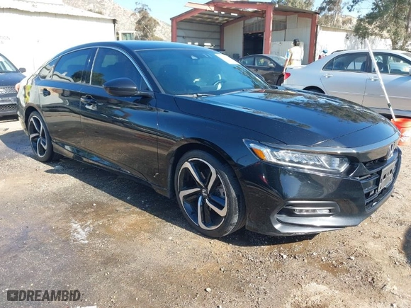 2020 Honda Accord Sedan Sport with VIN 1HGCV1F3XLA144659, listed as a IAAI auction lot 41973570 with 74,408 mi miles. Bid and sale history available at carsss.com. Image 1.