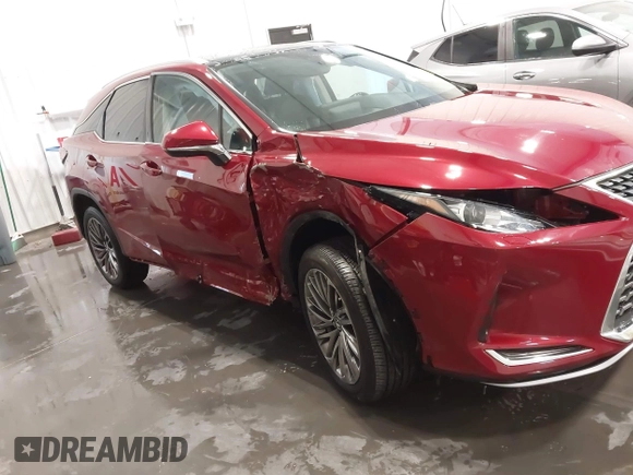 2022 Lexus RX with VIN 2T2JZMDA8NC358766, listed as a IAAI auction lot 41657650 with 17,716 mi miles. Bid and sale history available at carsss.com. Image 6.
