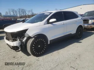 2016 Ford Edge Titanium with VIN 2FMPK4K98GBB23514, listed as a Copart auction lot 46593605 with 165,546 mi miles and Salvage Title. Bid and sale history available at carsss.com. Image 1.