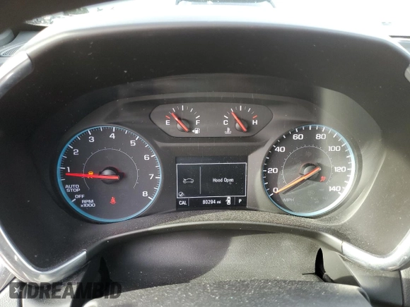 2018 Chevrolet Equinox LT with VIN 3GNAXJEV3JS552622, listed as a Copart auction lot 47619245 with 80,294 mi miles and Salvage title. Bid and sale history available at DreamBid. Image 9.