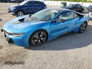 2016 BMW i8 with VIN WBY2Z2C54GV675234, listed as a Copart auction lot 74126583 with 6,272 mi miles and Salvage Title. Bid and sale history available at carsss.com. Image 1.