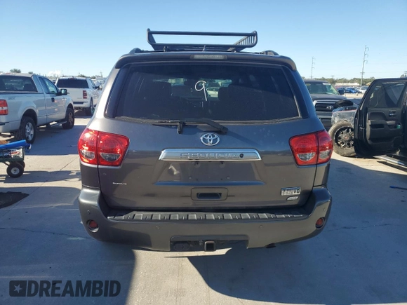 2016 Toyota Sequoia Platinum with VIN 5TDDW5G1XGS138809, listed as a Copart auction lot 80647554 with 0 mi miles and Salvage Title. Bid and sale history available at carsss.com. Image 6.