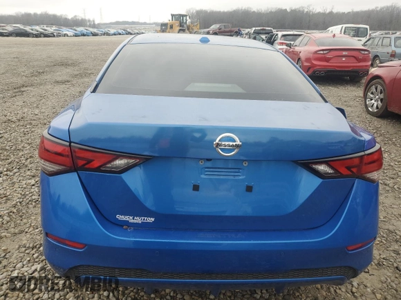 2022 Nissan Sentra SV with VIN 3N1AB8CV8NY315858, listed as a Copart auction lot 44257615 with 19,164 mi miles and Salvage Title. Bid and sale history available at carsss.com. Image 6.