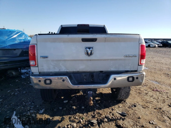 2015 Ram 2500 Laramie with VIN 3C6UR5FJ8FG655944, listed as a Copart auction lot 88908905 with 0 mi miles and Salvage Title. Bid and sale history available at carsss.com. Image 6.