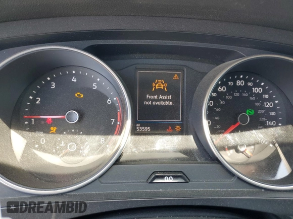 2021 Volkswagen Tiguan S with VIN 3VV0B7AX8MM010519, listed as a Copart auction lot 59809805 with 53,595 mi miles and Salvage title. Bid and sale history available at DreamBid. Image 9.