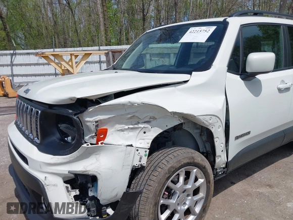 2019 Jeep Renegade Latitude with VIN ZACNJBBB6KPK81437, listed as a IAAI auction lot 42215752 with 142,963 mi miles and . Bid and sale history available at DreamBid. Image 6.