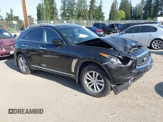 2013 Infiniti FX with VIN JN8CS1MW1DM171158, listed as a IAAI auction lot 42234300 with 142,710 mi miles and . Bid and sale history available at DreamBid. Image 1.