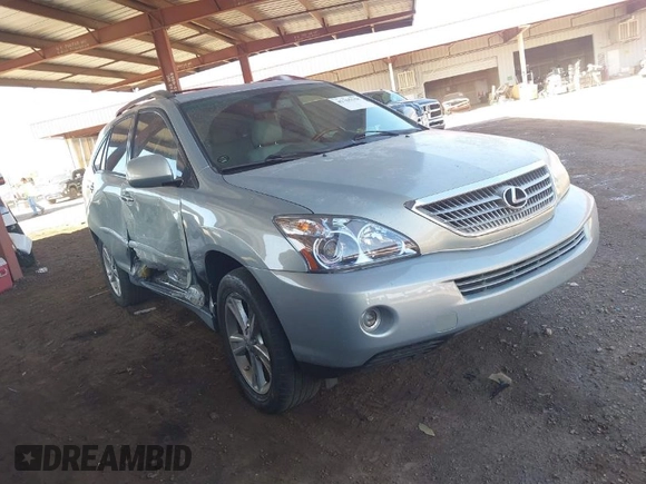 2008 Lexus RX 400h with VIN JTJGW31UX82006093, listed as a IAAI auction lot 41765158 with 191,977 mi miles and . Bid and sale history available at DreamBid. Image 1.