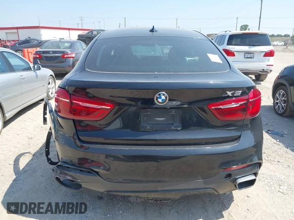 2018 BMW X6 xDrive50i with VIN 5UXKU6C58J0W39038, listed as a IAAI auction lot 40025654 with 106,080 mi miles. Bid and sale history available at carsss.com. Image 16.