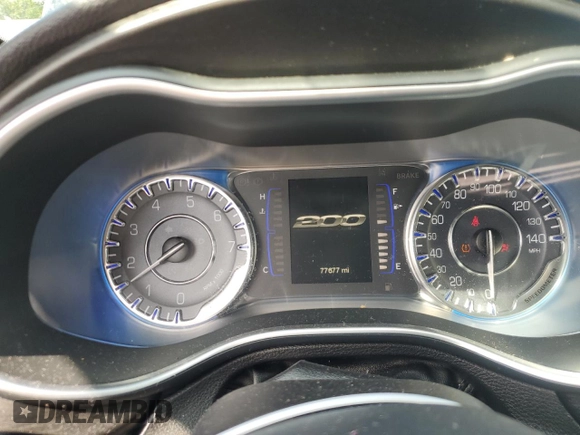 2015 Chrysler 200 Limited with VIN 1C3CCCAB9FN665680, listed as a Copart auction lot 56408475 with 77,677 mi miles and Clean Title. Bid and sale history available at DreamBid. Image 9.