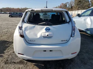 2016 Nissan LEAF S with VIN 1N4BZ0CP9GC314543, listed as a Copart auction lot 77091334 with 49,905 mi miles and Salvage Title. Bid and sale history available at carsss.com. Image 6.