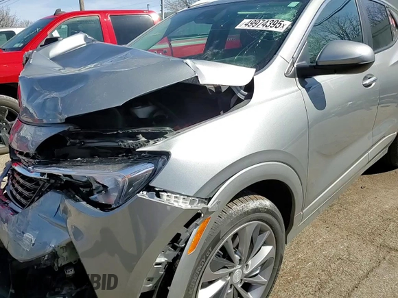 2023 Buick Encore GX Select with VIN KL4MMESL2PB086978, listed as a Copart auction lot 49974395 with 14,454 mi miles and Salvage title. Bid and sale history available at DreamBid. Image 12.