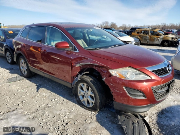 2011 Mazda CX-9 Touring with VIN JM3TB2CA7B0312043, listed as a Copart auction lot 88558325 with 89,421 mi miles and Salvage Title. Bid and sale history available at carsss.com. Image 4.